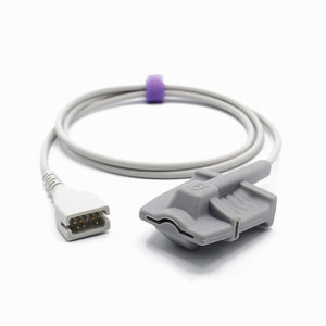Compatible Mindray Datascope Spo2 Sensor Adult Soft 3.2 ft 9 Pins Connector