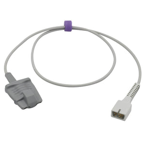 Compatible MEK SpO2 Sensor Reusable Adult Soft Connector 3.2 ft 7 Pins Connector - sinokmed