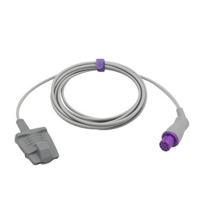 Compatible Artema S&W SpO2 Sensor Reusable Adult Soft 9.8 ft Connector - sinokmed