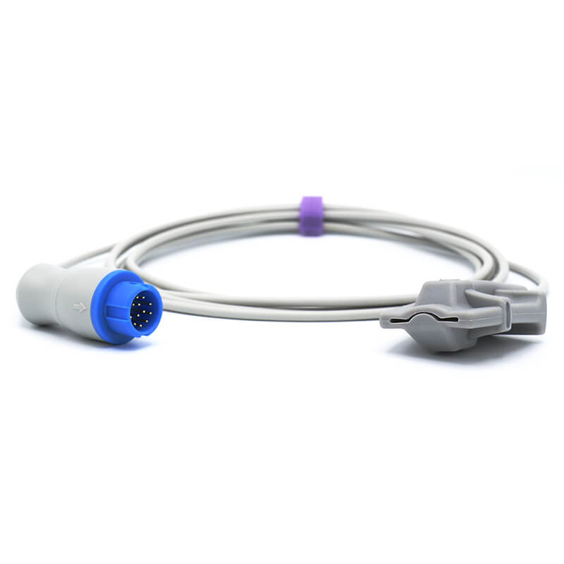 Compatible Mindray Spo2 Sensor Masimo Tech Adult soft 9.8 ft 12 Pins C ...