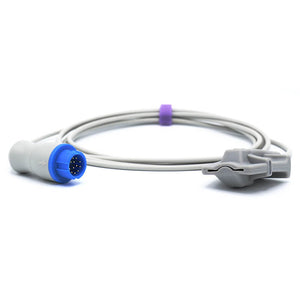 Compatible Mindray Spo2 Sensor Masimo Tech Adult soft 9.8 ft 12 Pins Connector