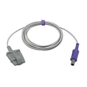 Compatible for Mindray Spo2 Sensor Adult Soft 9.8 ft 6 Pins 40°keyed Connector - sinokmed
