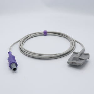 Compatible Comen SpO2 Sensor Reusable Adult Soft 9.8 ft Connector - sinokmed