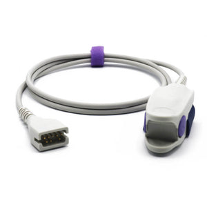 Compatible Mindray Datascope Spo2 Sensor Finger Clip 3.2 ft 9 Pins Connector
