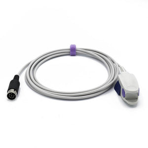 Compatible for Mindray Datascope Spo2 Sensor Finger Clip 0600-00-0026-02 9.8 ft 8 Pins Connector