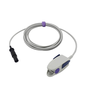 Compatible for GE Corometrics Spo2 sensor adult clip 9.8ft 8 pins connector - sinokmed