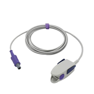 Compatible Infinium Reusable SpO2 Sensor Adult Clip 9.8 ft 5 Pins Connector - sinokmed