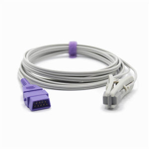 Compatible Armstrong Medical/BCI Veterinary Spo2 Sensor Animal Ear Tongue Clip 9 Pin Connector