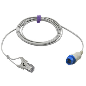 Compatible Biolight Veterinary Spo2 Sensor Animal Ear Tongue Clip 9.8 ft Connector - sinokmed