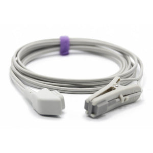 Compatible Criticare CSI Veterinary Spo2 Sensor Animal Lingual Ear Clip 9.8 ft 6 Pins Connector