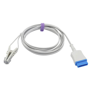 Compatible GE Datex Ohmeda Spo2 Sensor Lingual Sensor Vet Ear Tongue 9.8 ft 11 Pins Connector - sinokmed