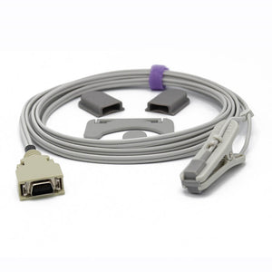 Compatible GE-Critikon Reusable SpO2 Sensor Masimo Tech Animal Clip 9.8 ft 14 Pins Connector