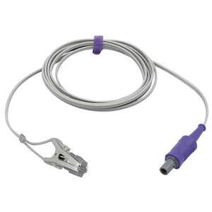 Compatible Mindray Veterinary Spo2 Sensor Animal Ear Tongue Clip 9.8 ft 6 Pins 40°keyed Connector - sinokmed