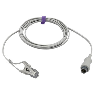 Compatible Mindray Veterinary Spo2 Lingual Sensor Vet Ear Tongue 9.8 ft 8 Pin Connector - sinokmed