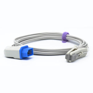 Compatible for Nihon Kohden Veterinary Spo2 Sensor Animal Ear Tongue Clip 9.8 ft 14 Pins Connector