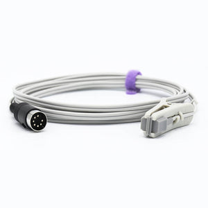 Compatible Schiller SpO2 Sensor Masimo Technology Animal Clip 9.8 ft 7 Pins Connector
