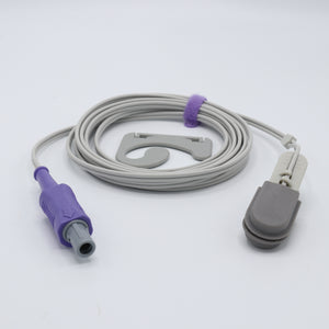 Compatible Comen SpO2 Sensor Reusable Animal Clip 9.8 ft Connector - sinokmed