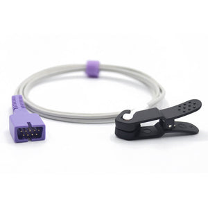 Compatible Nellcor Veterinary Spo2 Sensor Animal Ear Tongue Clip 9 Pins Connector
