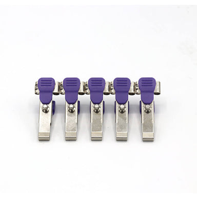 Universal Compatible ECG/EKG Veterinary Electrode Clip Reusable Alligator Clip Adapters for Snap Pinch Needle Banana Package of 5 - sinokmed