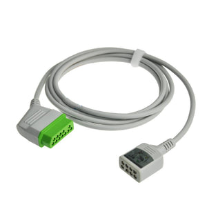 Compatible Nihon Kohden ECG Trunk Cable JC-906PA 6 Lead to 12Pin Connector IEC Latex - sinokmed